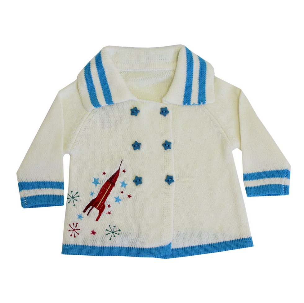 Thumbnail: Space Explorer Knitted Pram Coat