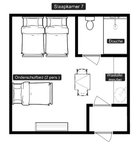Plattegrond Giesselterhoek tuinhuis