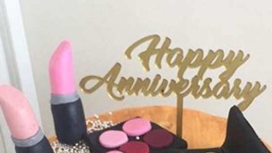 Happy Anniversary Acrycli Topper