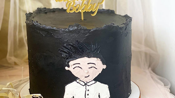 Korean Buttercream Cake ( Painting)