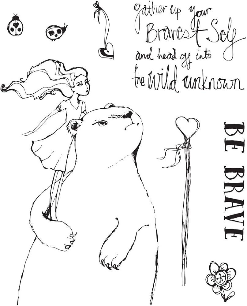 Jane Davenport Brave Bear Clear stamps