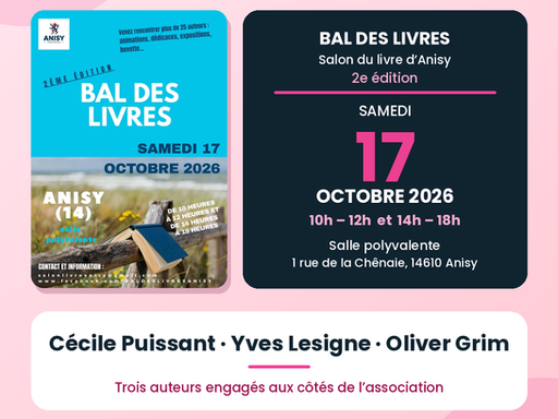Le Bal des Livres - Anisy (14610) - samedi 17 octobre 2026