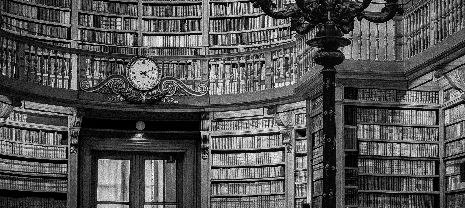 Historic library interior in Paris