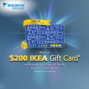 How to get a Free $200 IKEA Gift Card when you shop at Daikin e-Proshop?