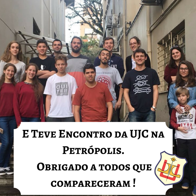 No dia 19/8 a União Juvenil Cristo visitou a UJCP onde foi um encontro de integração com estudo. Divulgação do congresso da JELG, confraternização. Como é bom viver unidos em Cristo.