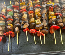 homemade meat kebabs