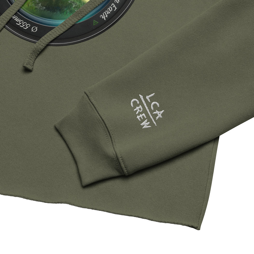 Thumbnail: NEW!! Ghostly LCA Crop Hoodie