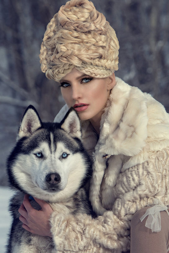 Winterhochzeit Hairstyling Shooting