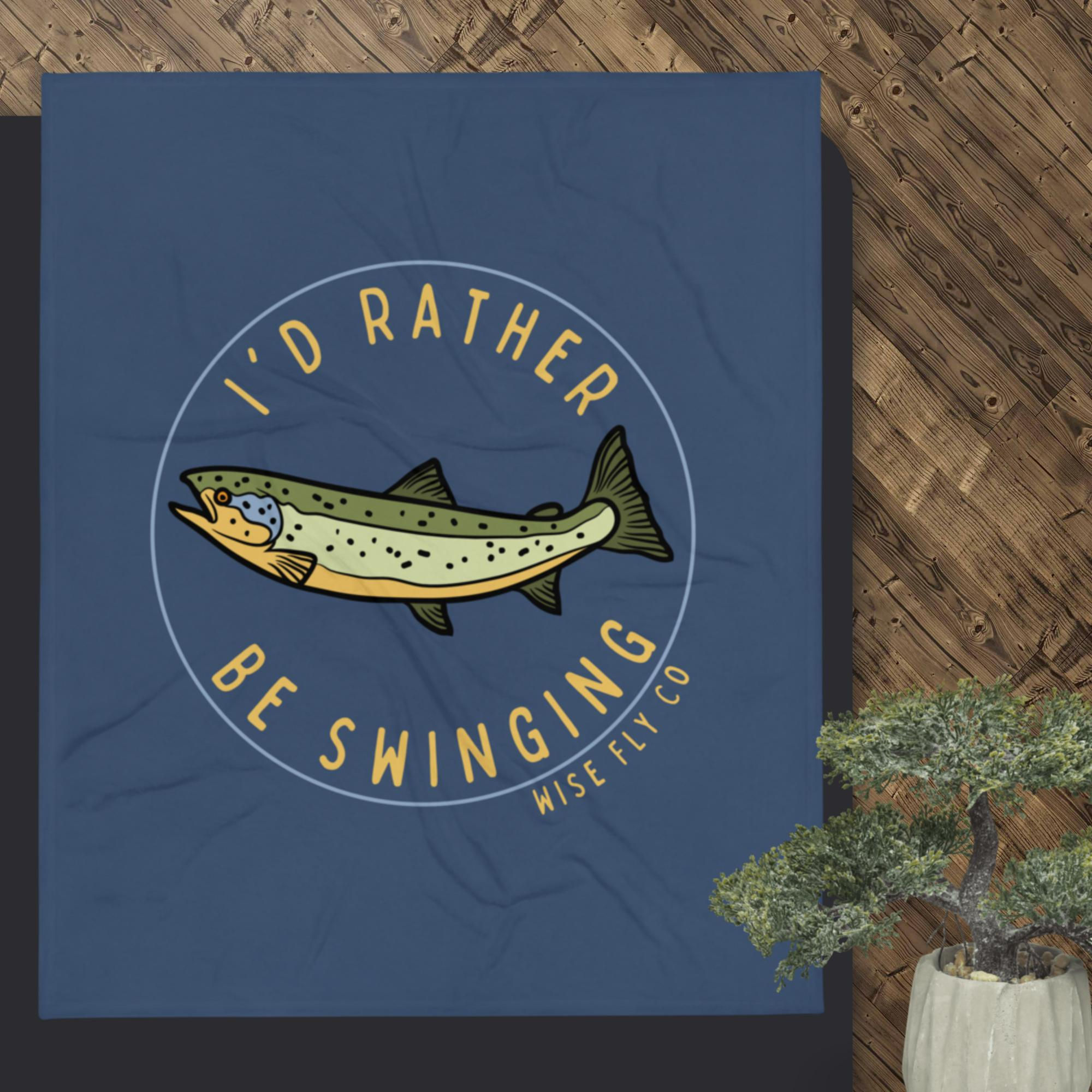 I'd Rather Be Swinging Throw Blanket
