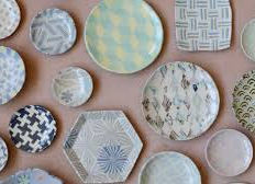Nerikomi plates