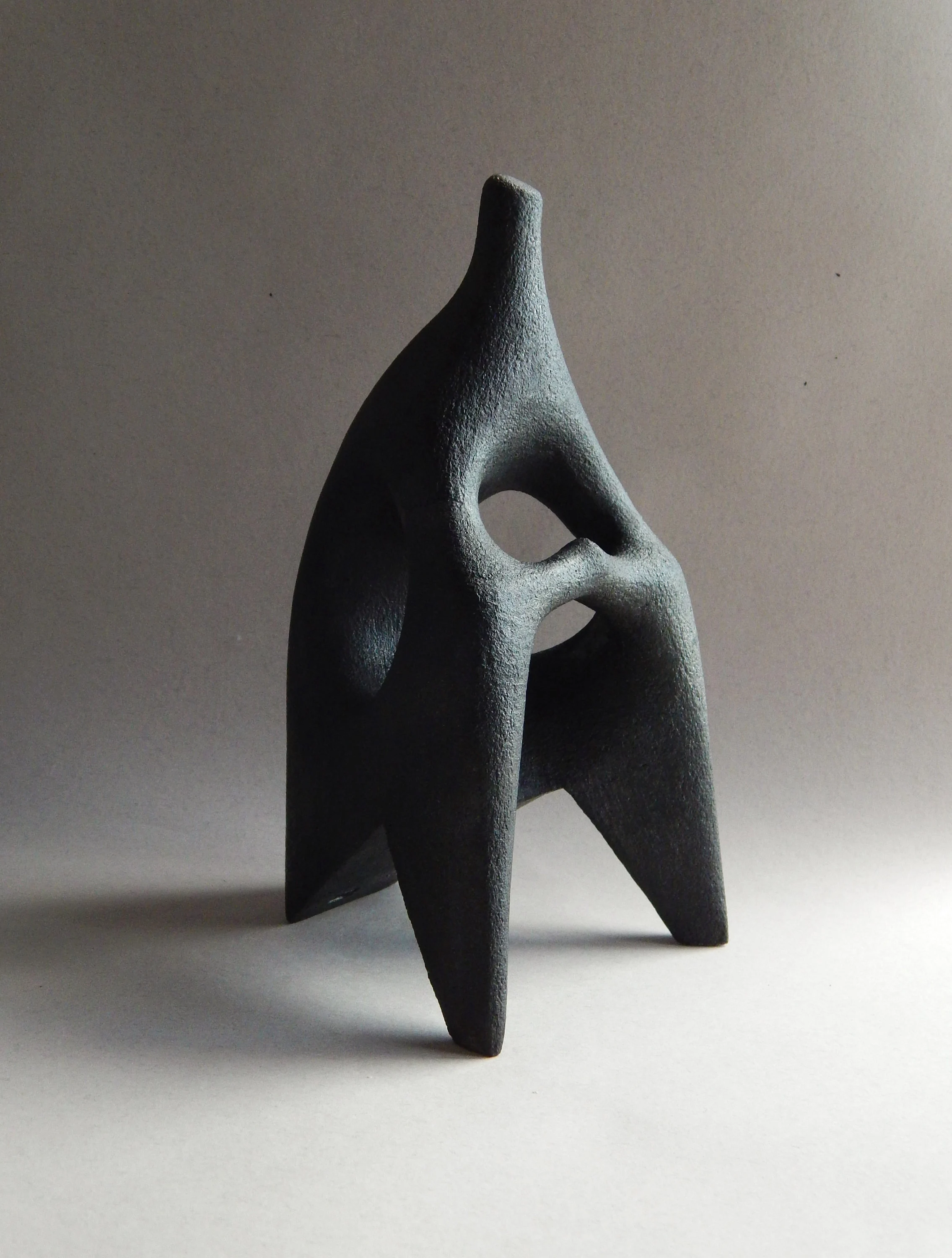 black abstract sculpture