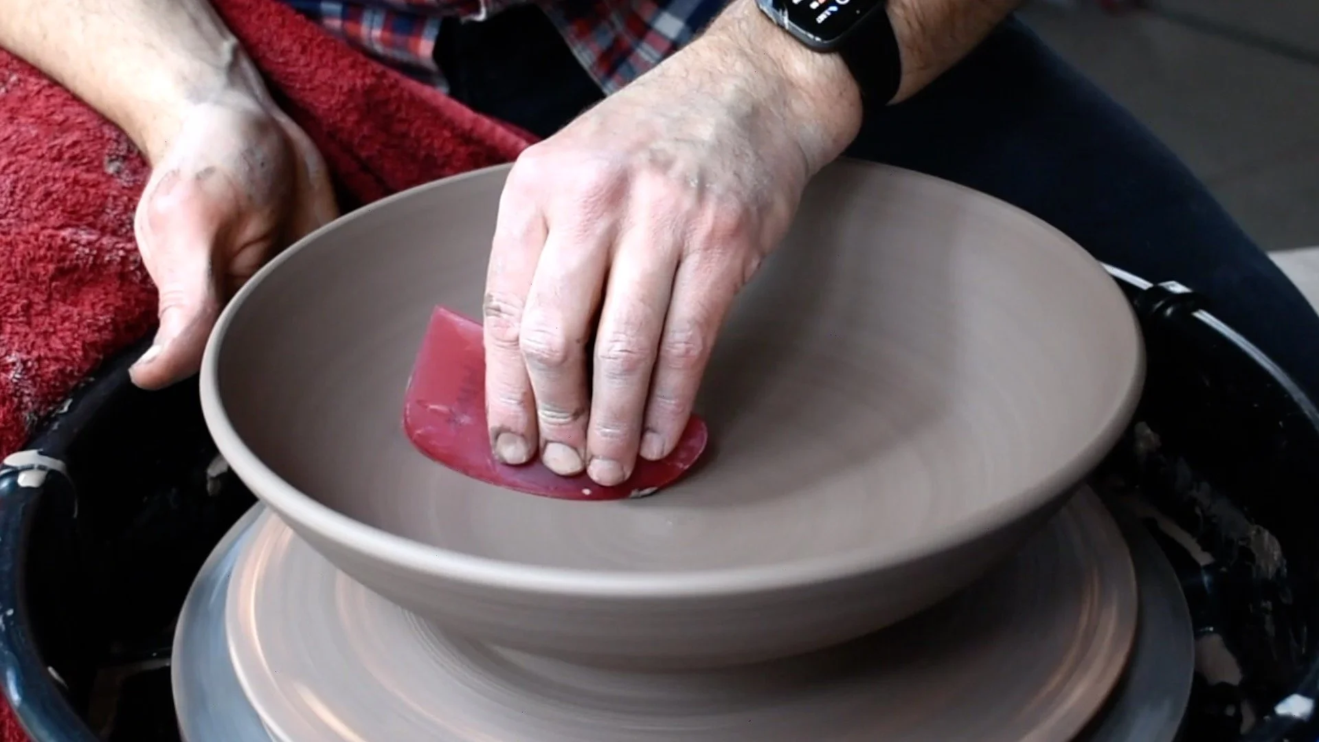 large pottery bowl