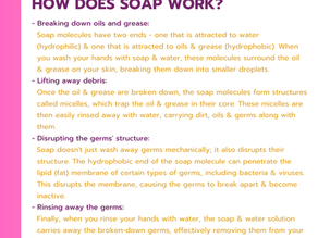 How does soap kill germs?