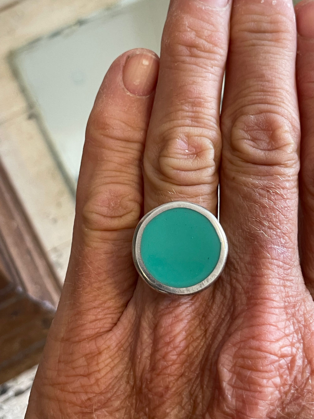 Aqua resin ring