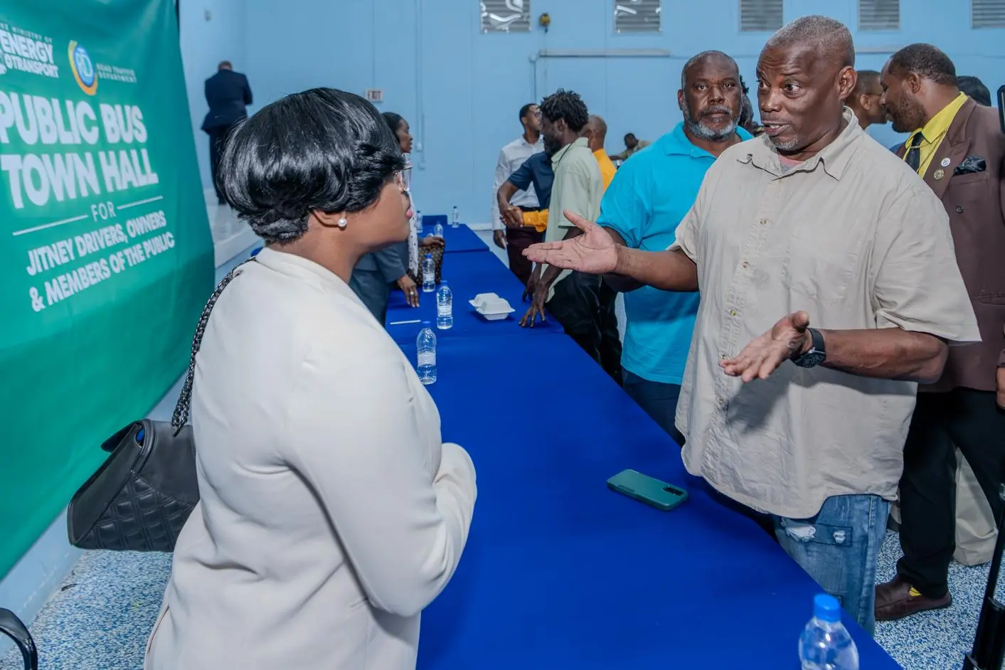 Public Bus Town Hall, Nassau, The Bahamas