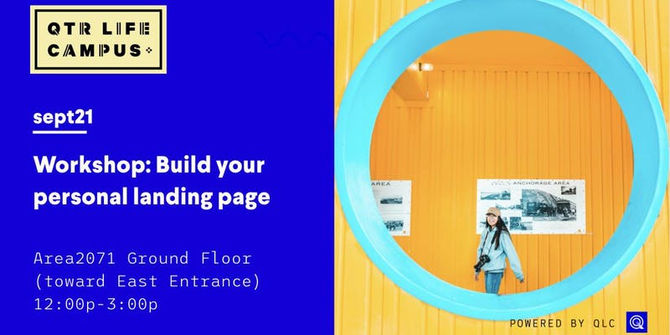21st Sept 2018 - Workshop: Build your personal landing page @Area2071 Emirates Towers