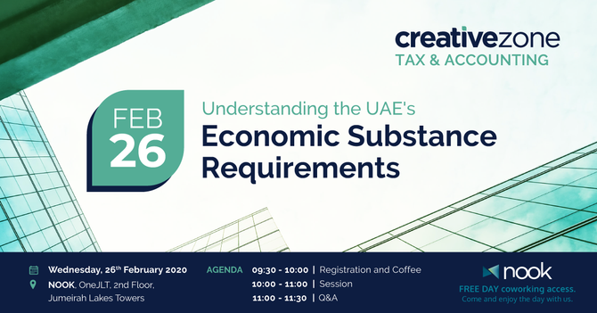 26 Feb 2020 - Understanding the UAE's Economic Substance Requirements @Nook JLT
