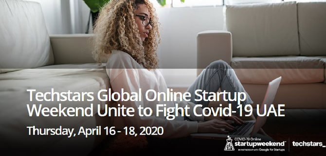 16-18 Apr 2020: Online Startup Weekend "Unite to Fight COVID-19" by Techstars