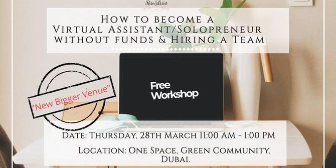 28th March 2019 - How to become a virtual assistant/solopreneur without funds         an