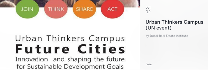 2 OCT 2017 Future Cities - Urban Thinkers Campus