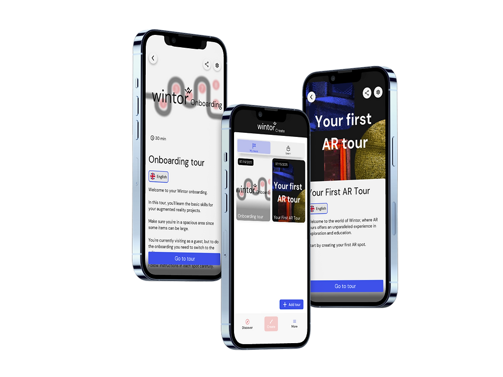 Wintor application - Your first tour