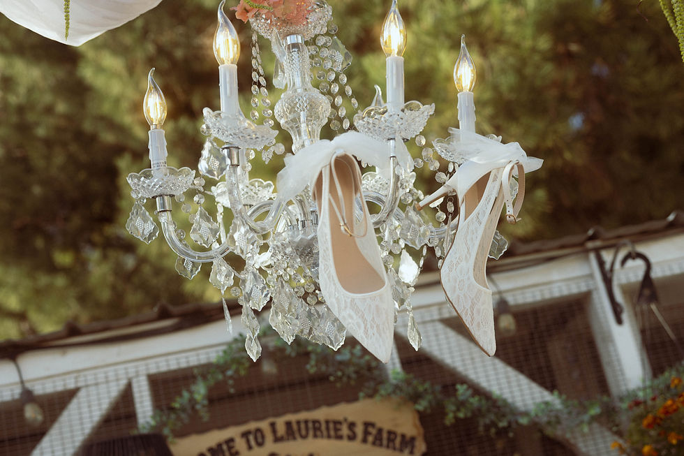 High angle view of a wedding photographer capturing a couple’s first dance at an outdoor Southern California wedding