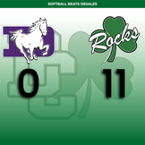 Softball Beats DeSales