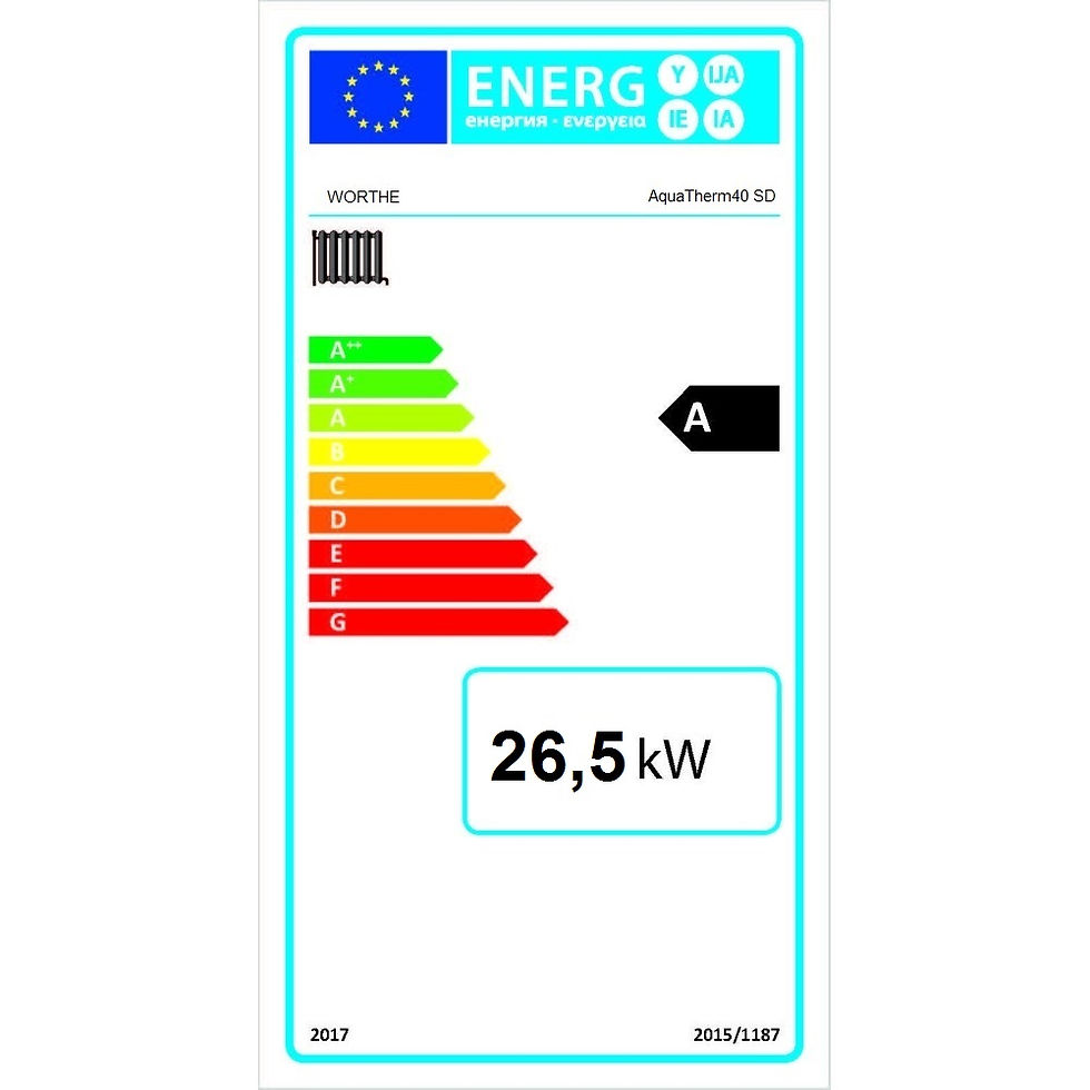 Thumbnail: Worthe AquaTherm40 SD -Ενεργειακό τζάκι καλοριφέρ (νερού)40kw