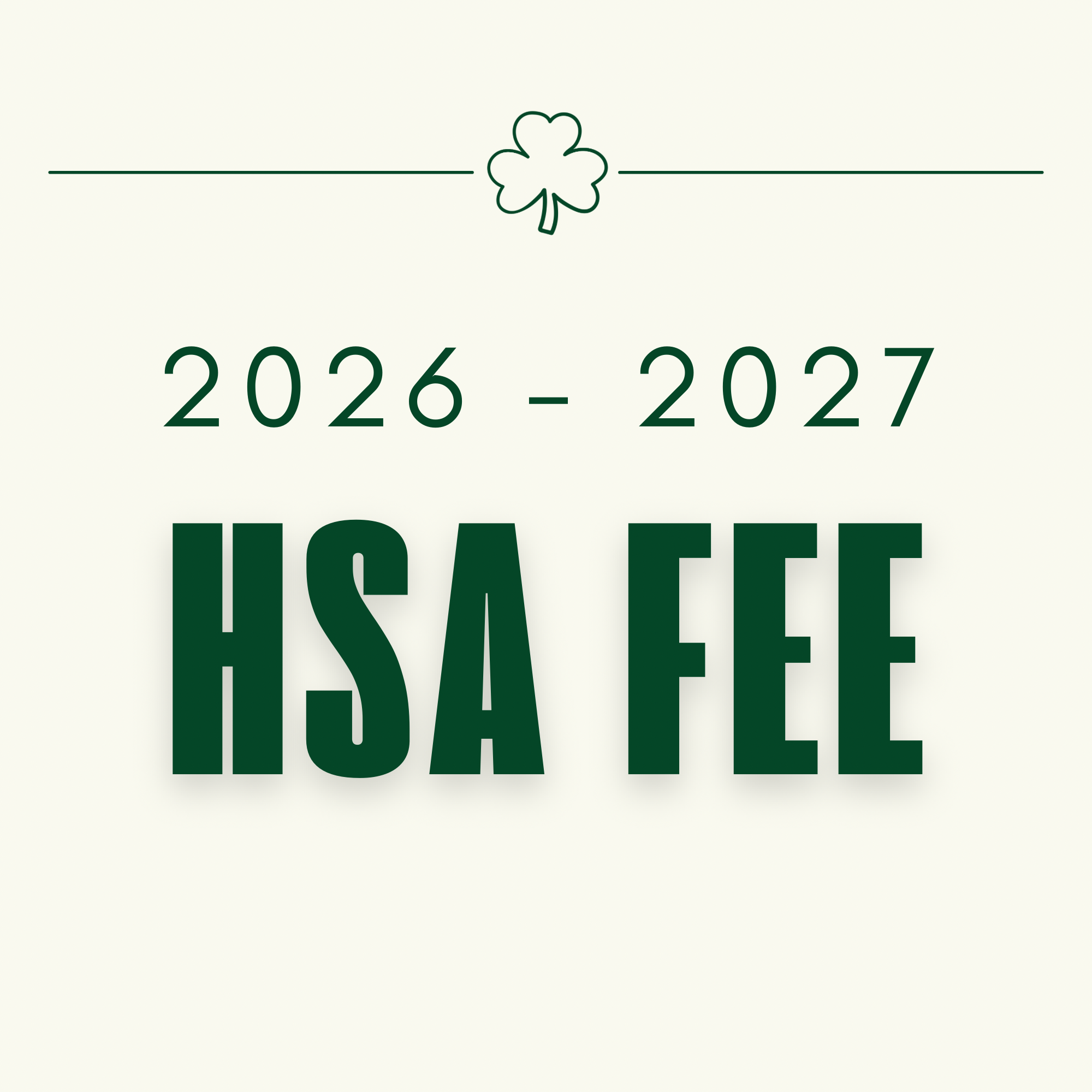 HSA Membership Fee 2026-27