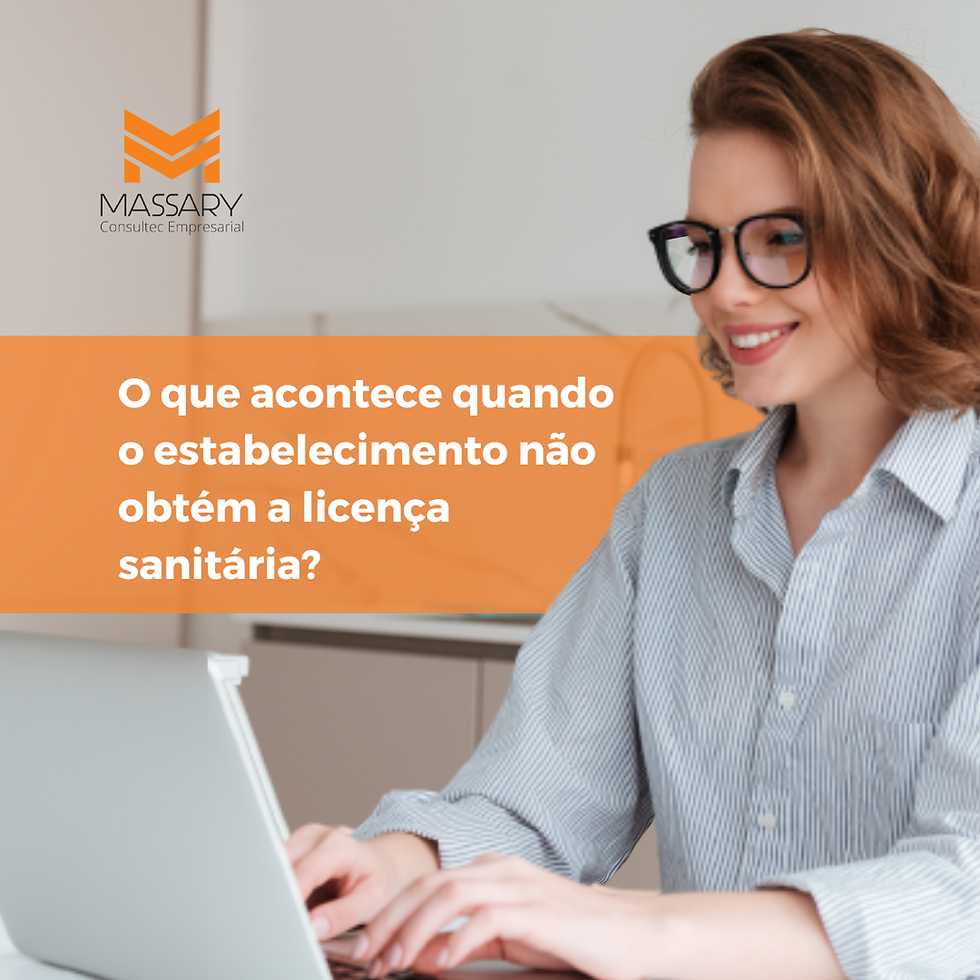 Exemplos práticos das possíveis consequências da falta de licença.