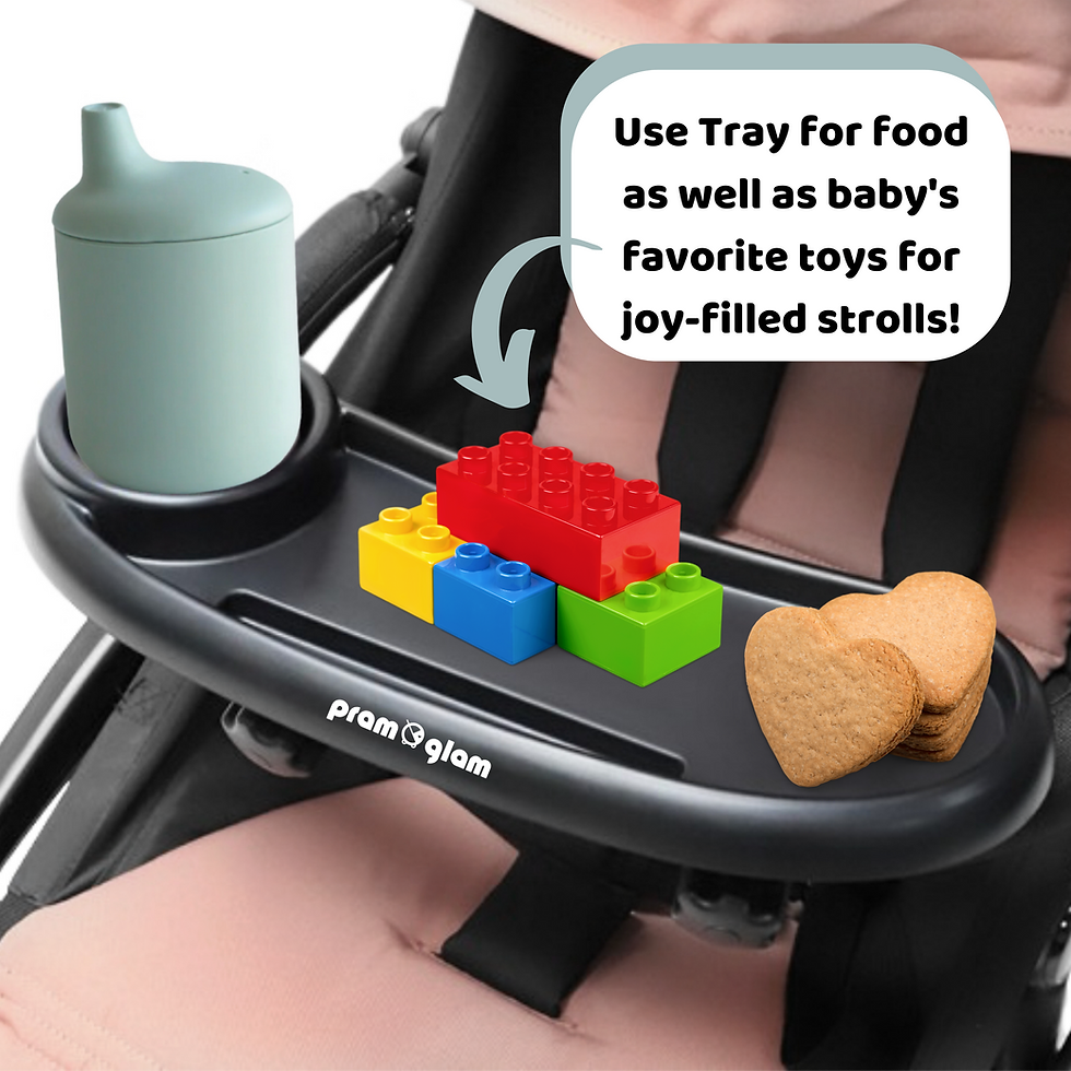 Thumbnail: 3 in 1 Universal Stroller Snack Tray