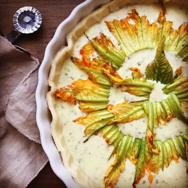QUICHE ZUCCHINE E FIORI DI ZUCCA