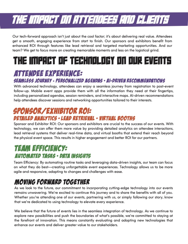 Event Tech Impact