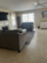 Living are w/58" TV w/Roku & HULU LIVE