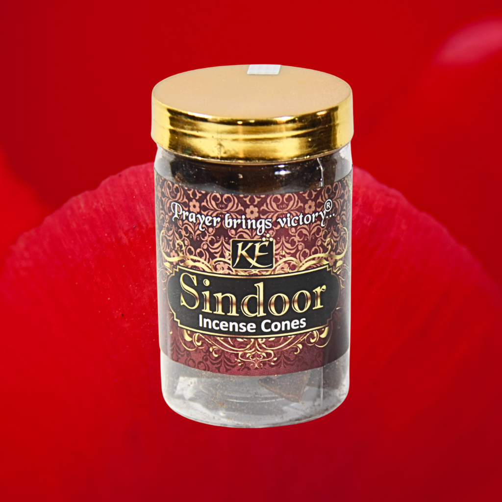Sindoor Incense Cones, 90gm Jar