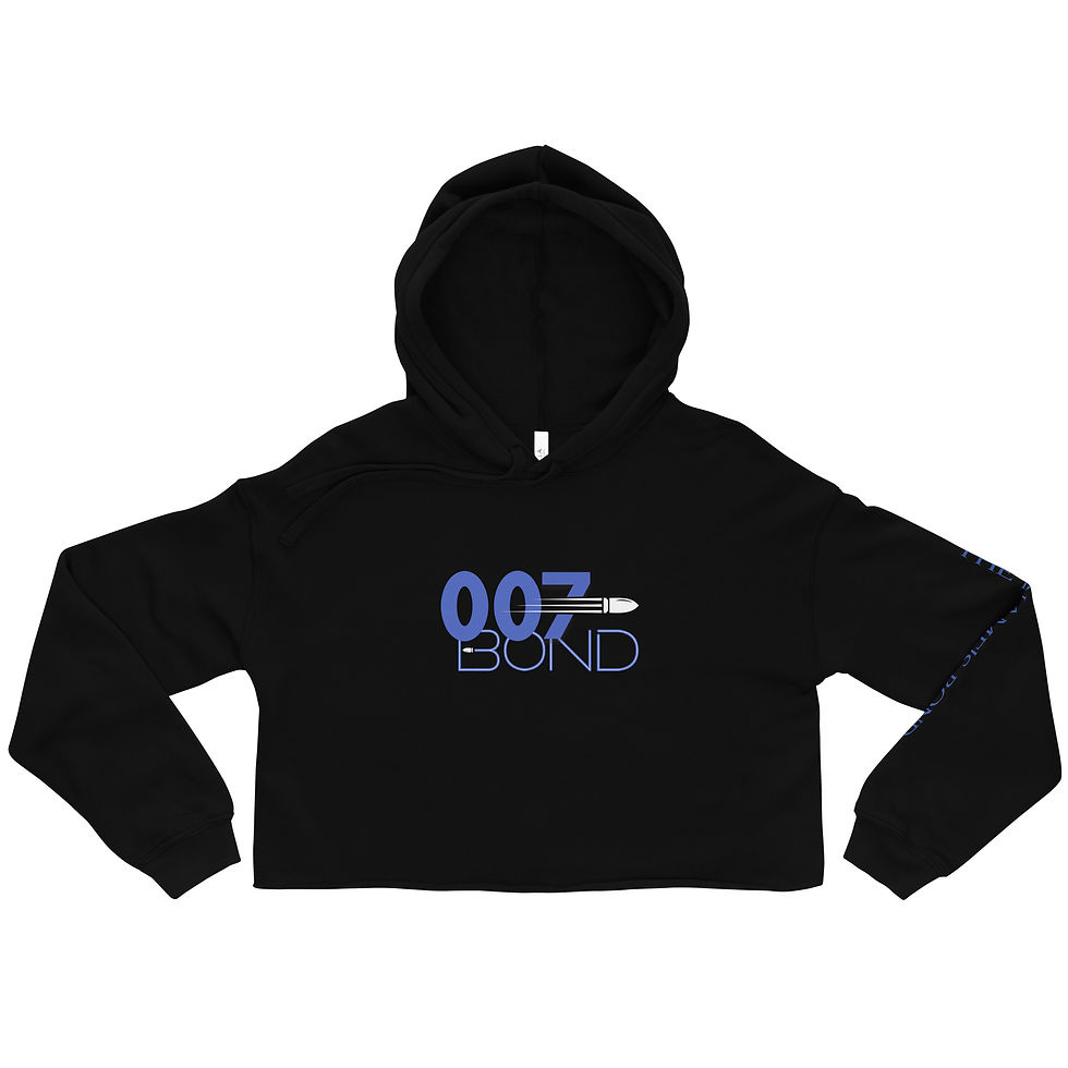 007 Bond Cropped Hoodie