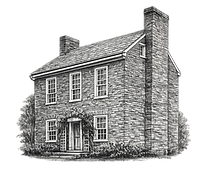 Sappington House Front Elevation 1960.png