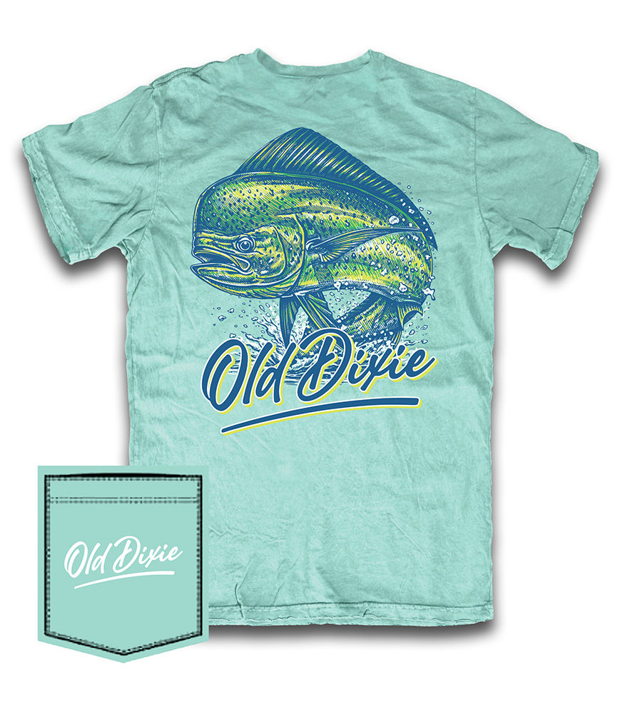 Old Dixie graphic T-shirt featuring a Southern outdoor lifestyle design on a soft garment-dyed cotton tee.