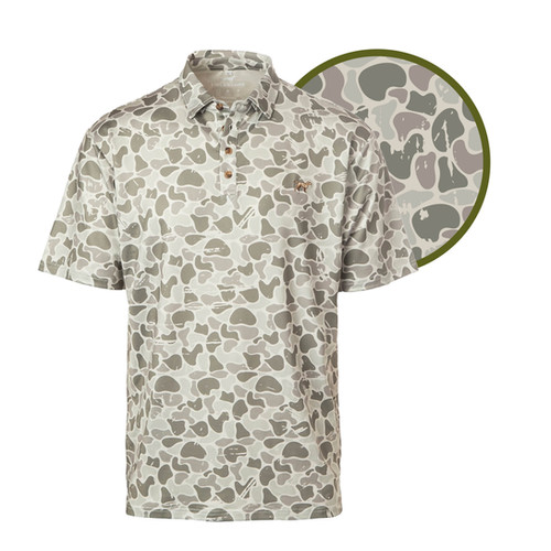 Youth Marsh Camo Polo (R895Y) | FIELDSTONE