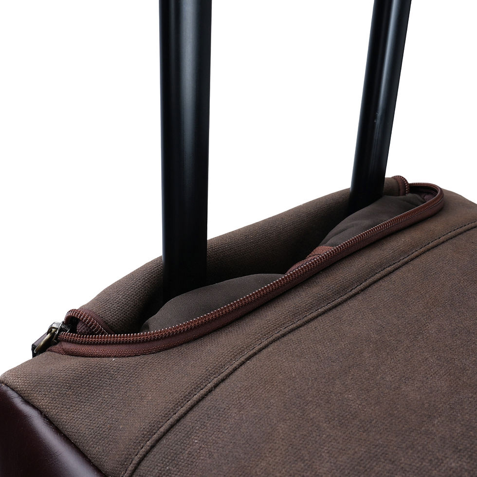Thumbnail: WILDGAME Waxed Canvas Wheeled Duffle Bag (R-WG-205)