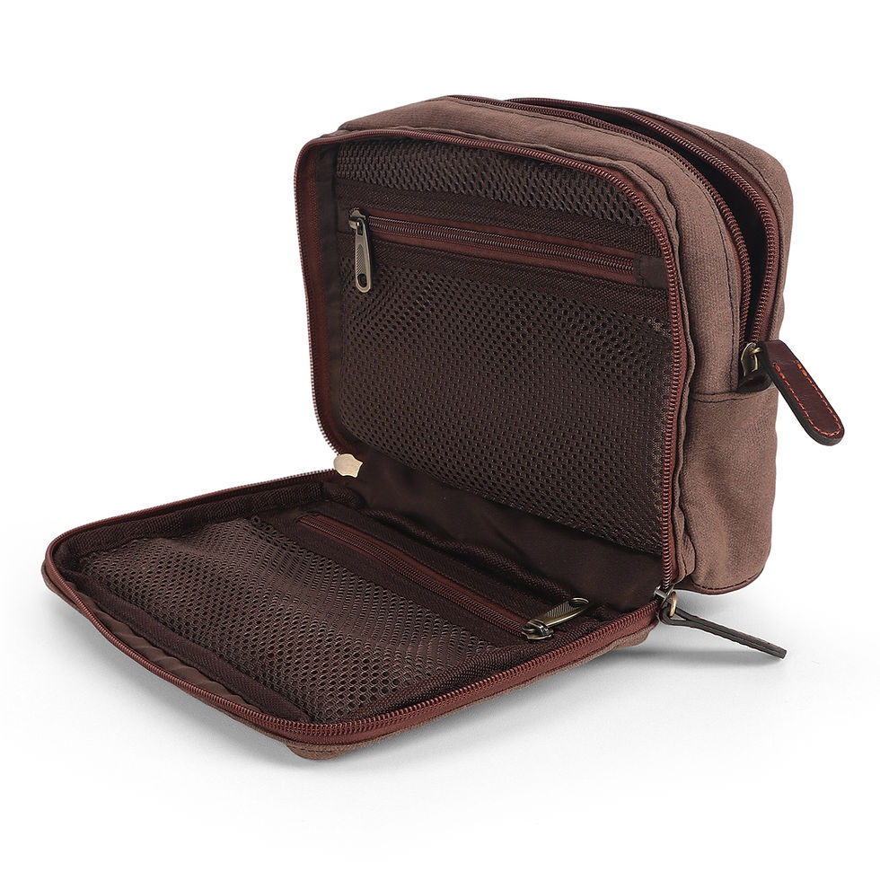Thumbnail: WILDGAME Waxed Canvas Dopp Kit (R-WG-133)