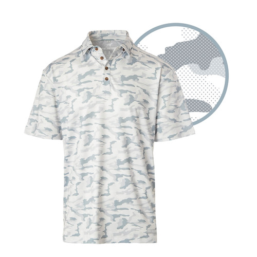 ラッセルノ Russeluno PATCH WORK CAMO POLO Snow Camo Polo (R897) | FIELDSTONE