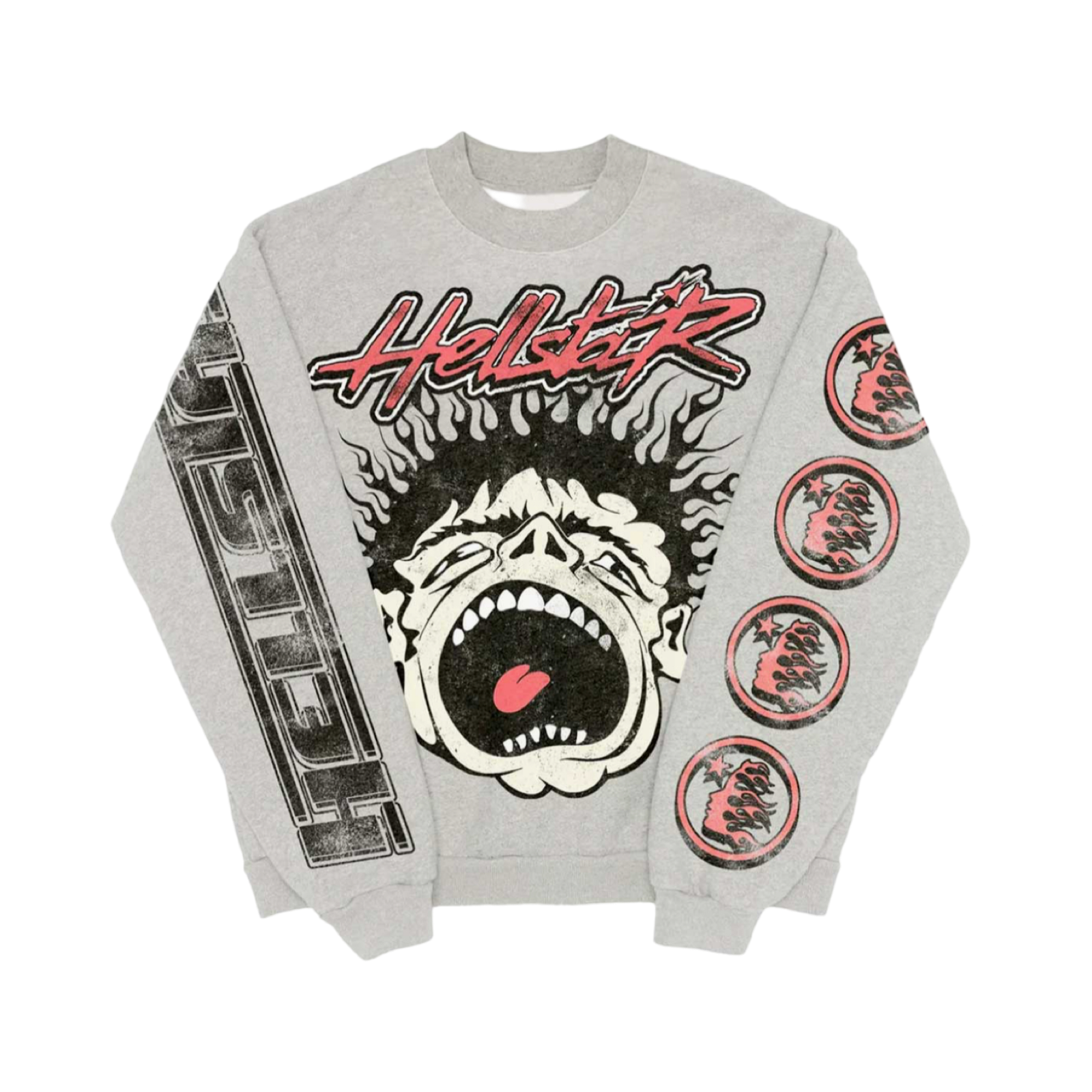 Hellstar Records Grey Crewneck