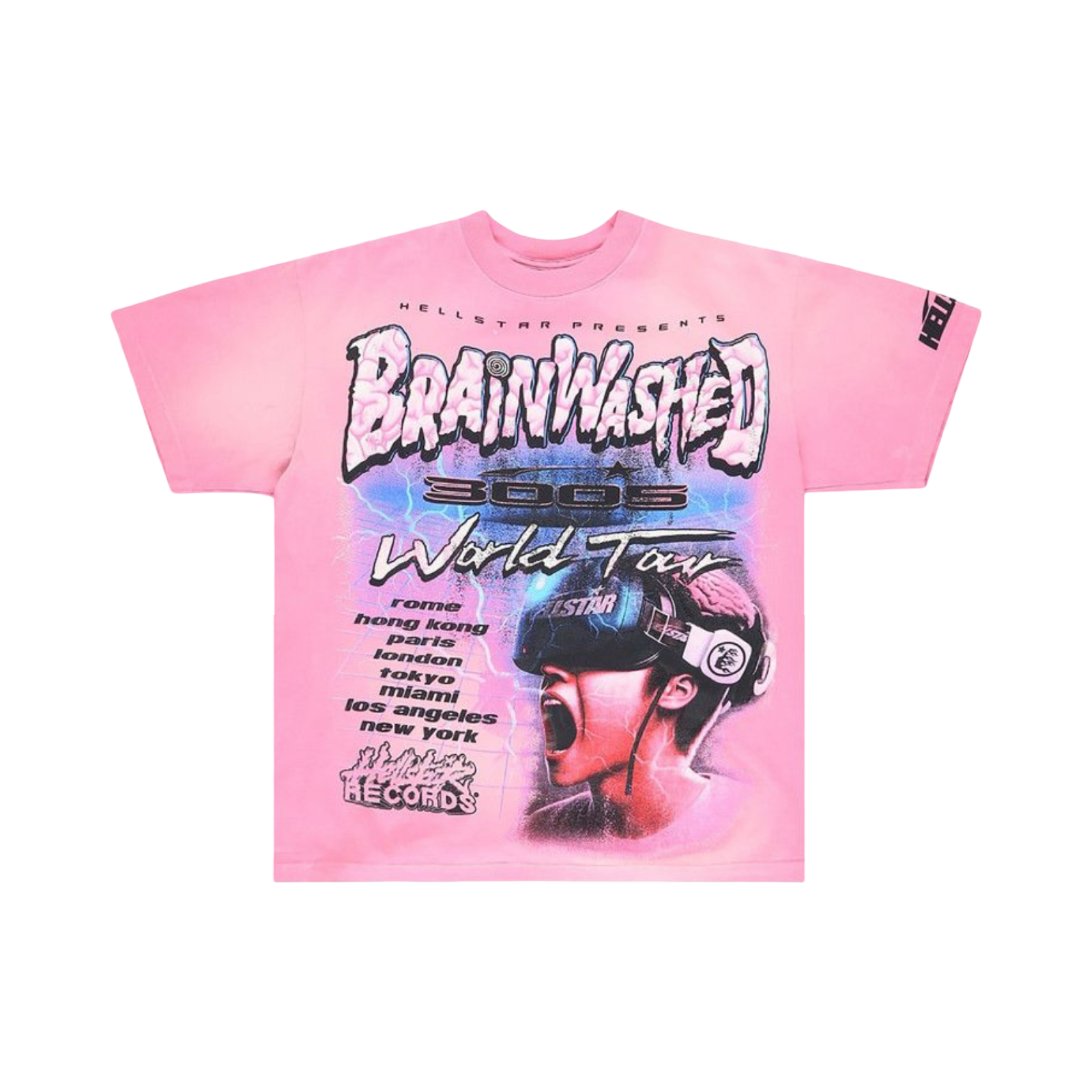 Hellstar Brain Washed Tee Pink