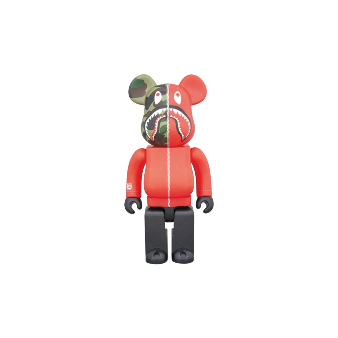 Bearbrick x BAPE 1st CAMO SHARK 1000% RED