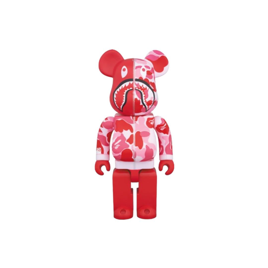 Bearbrick x BAPE Camo Shark 400% PINK