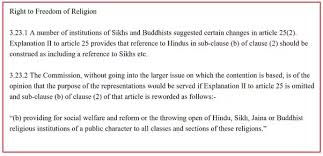 Sikhism  In India Is Not Even Recognized As Separate Religion  According to Article 25b.