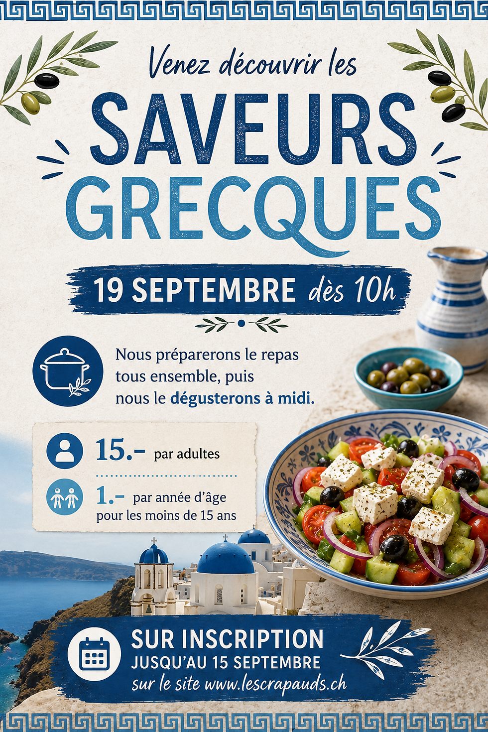 Les crépuscules - Repas grec