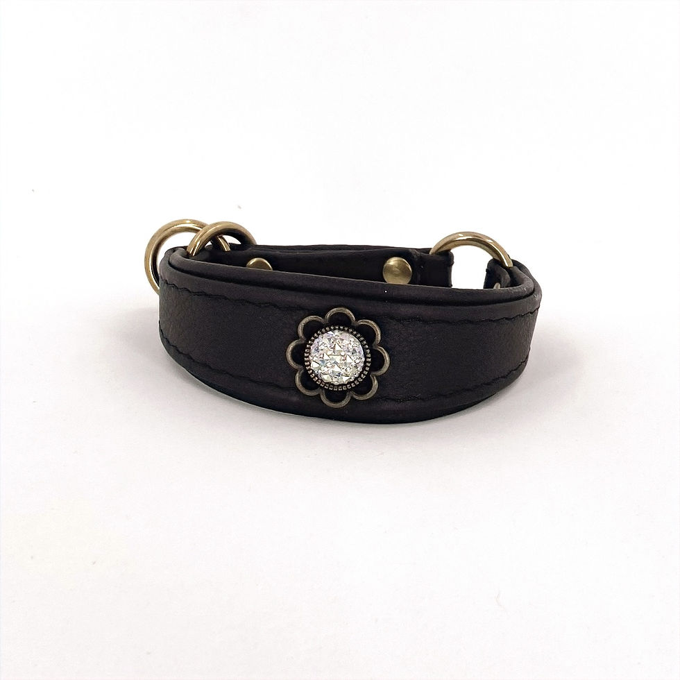 Miniaturbild: Zugstopp-Halsband Schwarz 18/19cm HU, 23/24cm KU