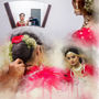 Digital drawing of bride getting ready
